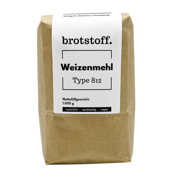 brotstoff - Auszugsmehle  Weizenmehl Type 812 - kompostierbarer Beutel