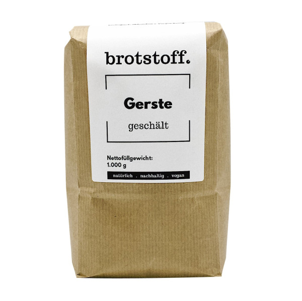 brotstoff - Körner - Gerste - kompostierbarer Beutel - regionaler Anbau in NRW
