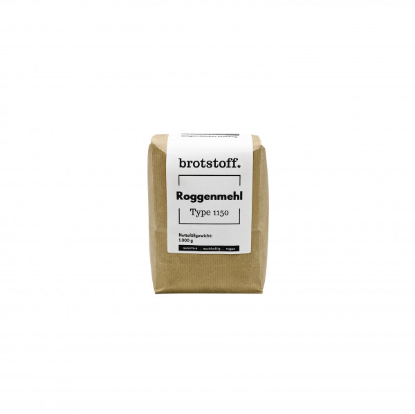 brotstoff - Auszugsmehle - Roggenmehl Type 1150 - Kompostierbare Verpackung