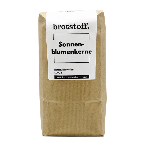 brotstoff - Saaten - Sonnenblumenkerne - Zero Waste - kompostierbare Verpackung