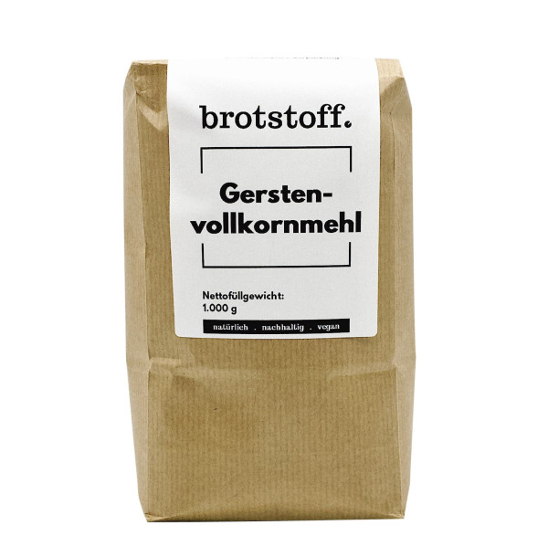 brotstoff - Mehle - Gerstenmehl - Anbau in NRW - Gerstenvollkornmehl kaufen